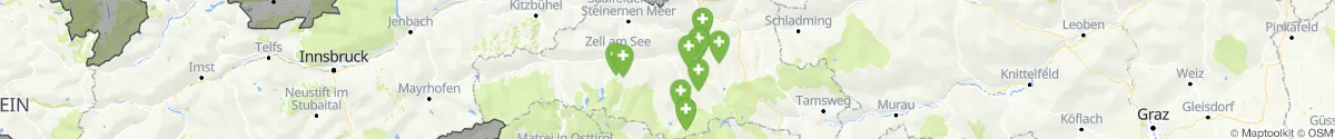 Kartenansicht für Apotheken-Notdienste in der Nähe von Bad Hofgastein (Sankt Johann im Pongau, Salzburg)